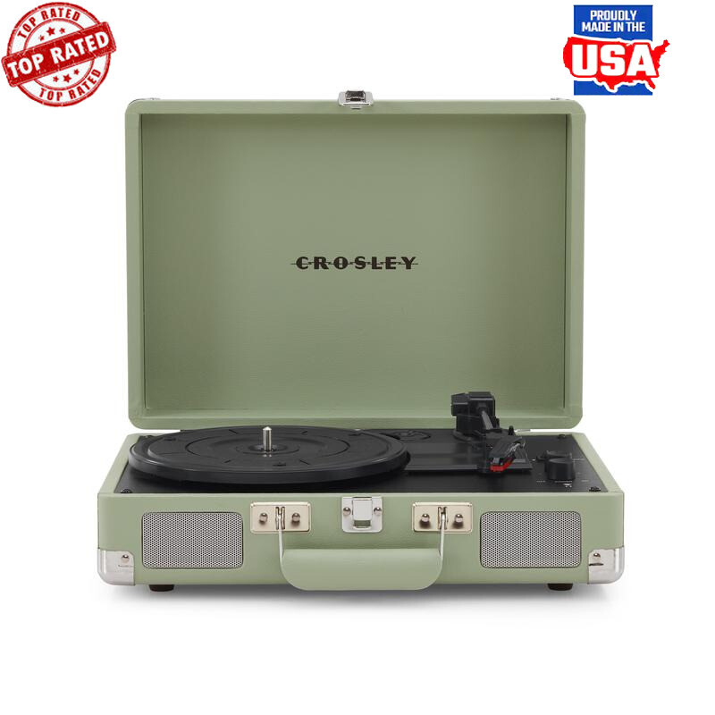 Bluetooth Vinyl Record Player with Built-in Speakers Portable Audio System