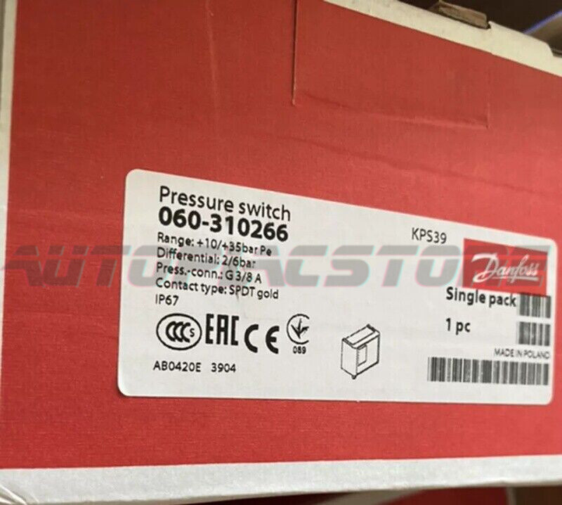 NEW Danfoss Pressure Switch KPS39 060-310266 ~~