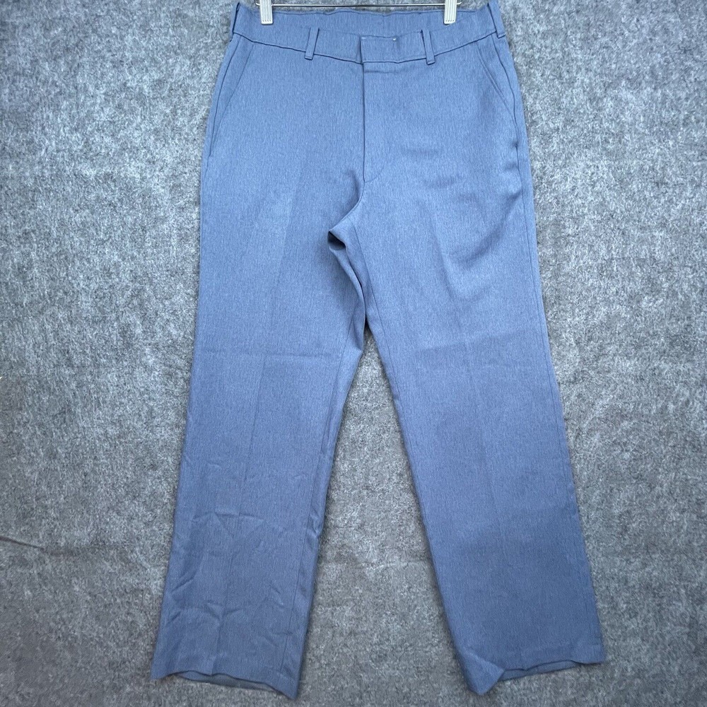 Vintage Levis Action Slacks Mens Medium Blue Trousers Retro Golf Grandpa Pants