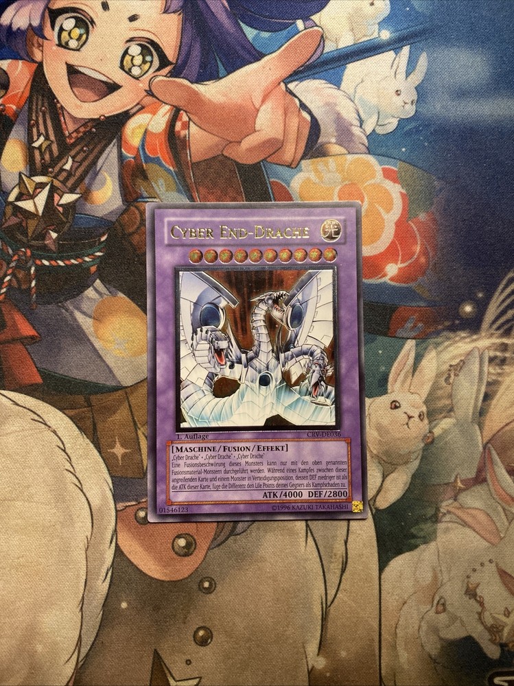Cyber End Dragon CRV-DE036 Ultimate Rare German 1st Edition Mint Yugioh TCG Card-image