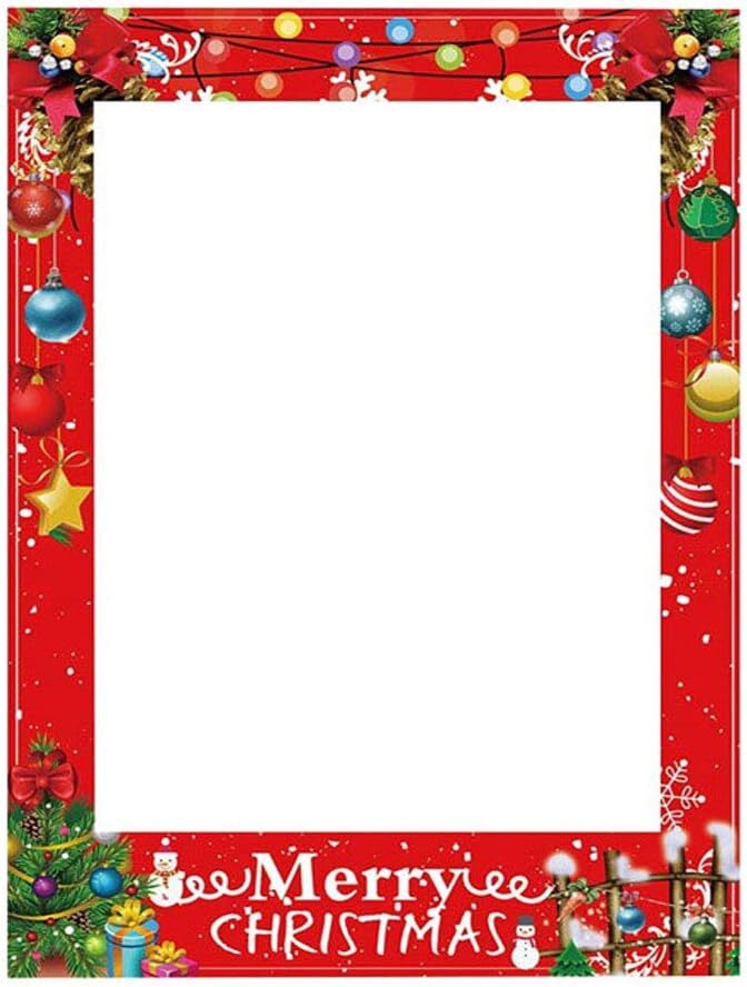 Soochat Christmas Photo Booth Props Frame Party Props...