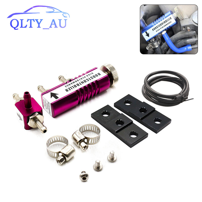 Purple Manual Turbo Turbocharger Adjustable 1-30 Psi Racing Boost Controller Kit