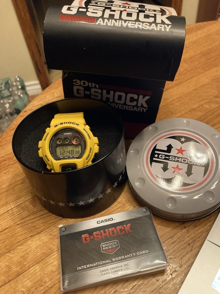 Casio G-SHOCK 30th Anniversary Lightning Yellow Quartz Men's Watch GD-X6930E-9JR
