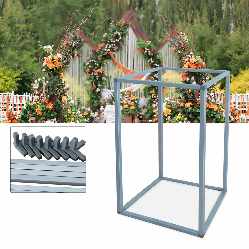 11× Flower Rack Prop Metal Geometric Column Vase Stand Wedding Party Decor 40CM