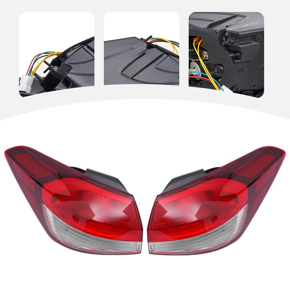 Tail Light Driver Passenger Side Outer Rear Tail Lamps For 2017-2018 Kia Forte