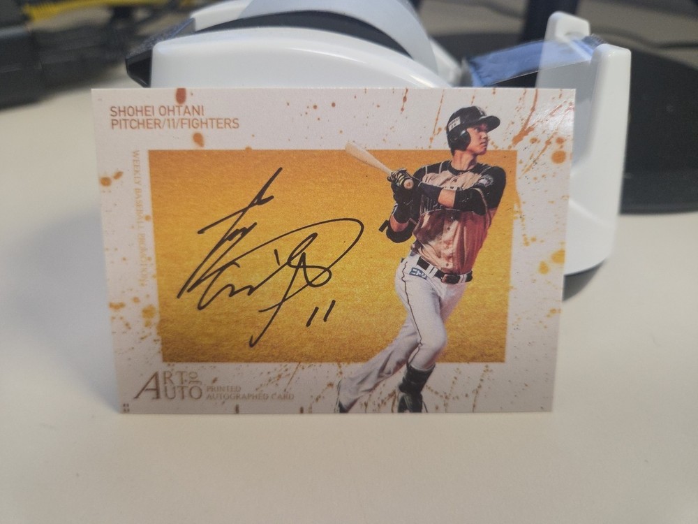 2014 BBM Art of Auto Printed Autograph Shohei Ohtani #WB1 Weekly Baseball
