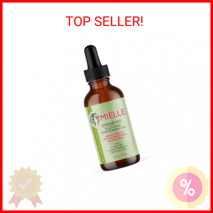 Mielle Organics Rosemary Mint Hair Oil for Stronger Scalp & All Hair Types