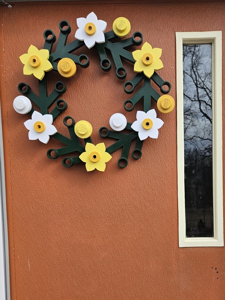 Lego DAFFODIL Wreath 3D PRINTED