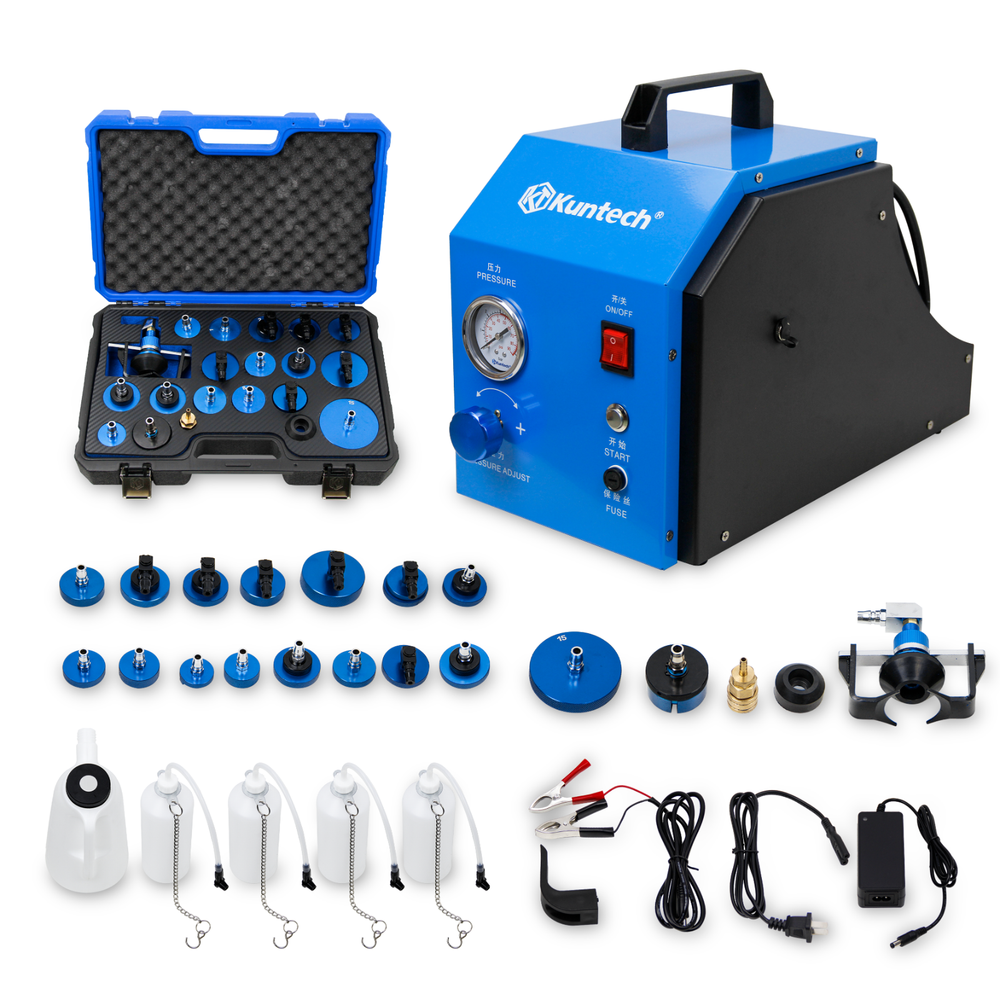 Electric Brake Bleeder Kit,Automotive Brake System Bleeding Tool,DC 12V /AC 240V