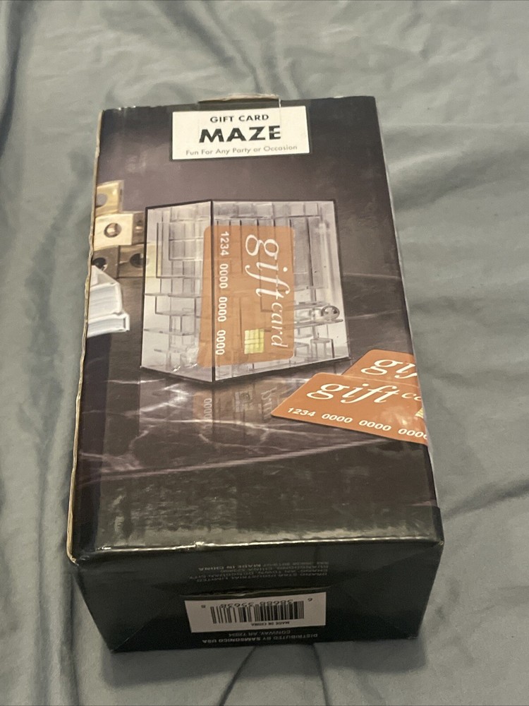 Gift Card Holder Maze Puzzle Brain Teaser Gag Gift Brand New In Box-image