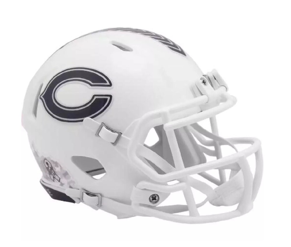 Chicago Bears 2024 Salute To Service Alternate Riddell Speed Mini Helmet New in