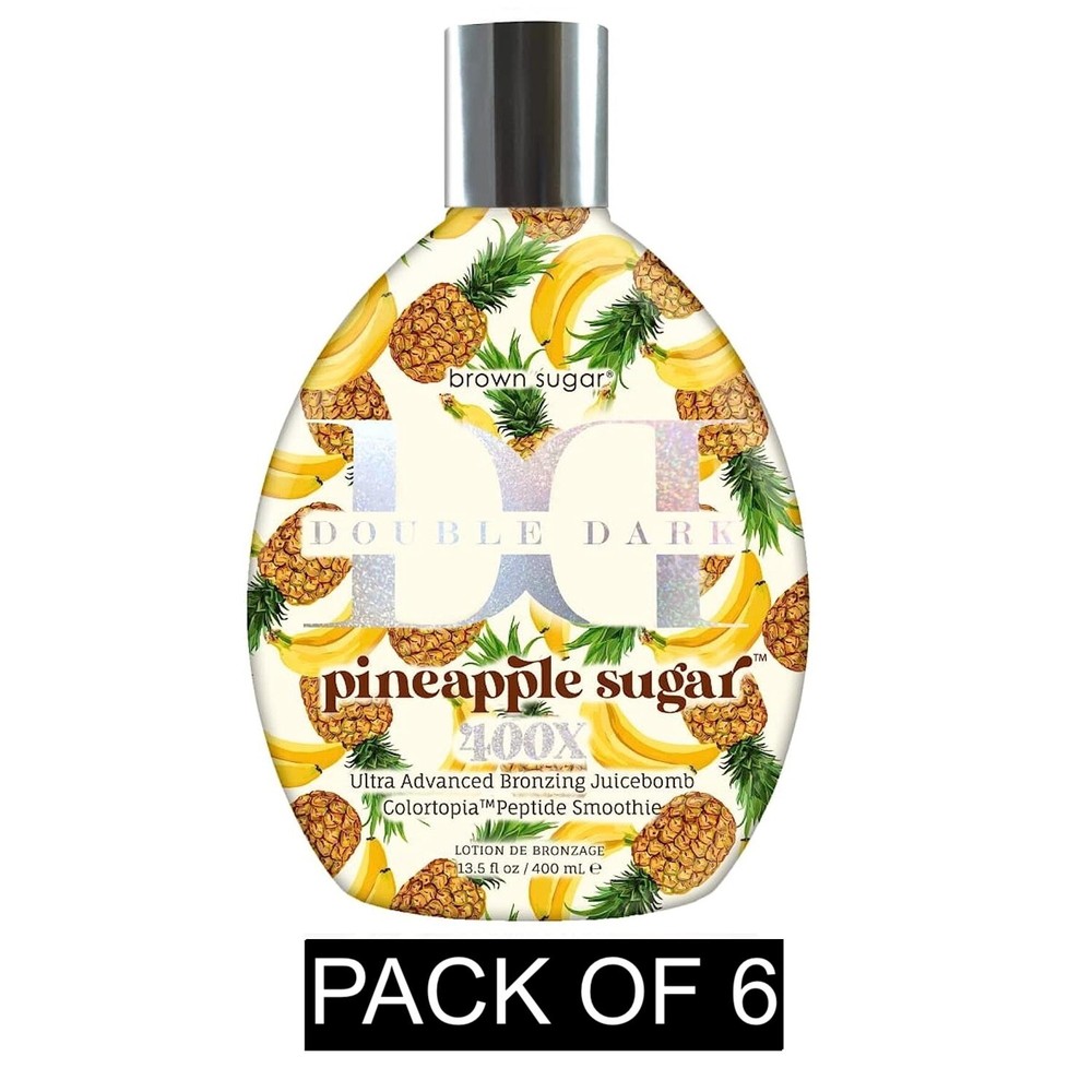 Double Dark Pineapple Sugar 100X Bronzer – 6 Pack – 13.5 oz Bottles-image