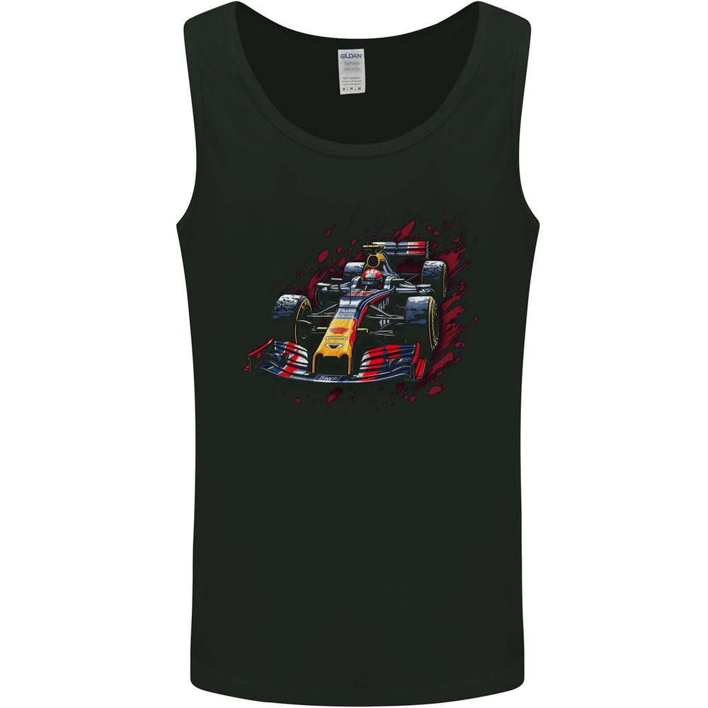 Motorsports Car Formula Mens Vest Tank Top