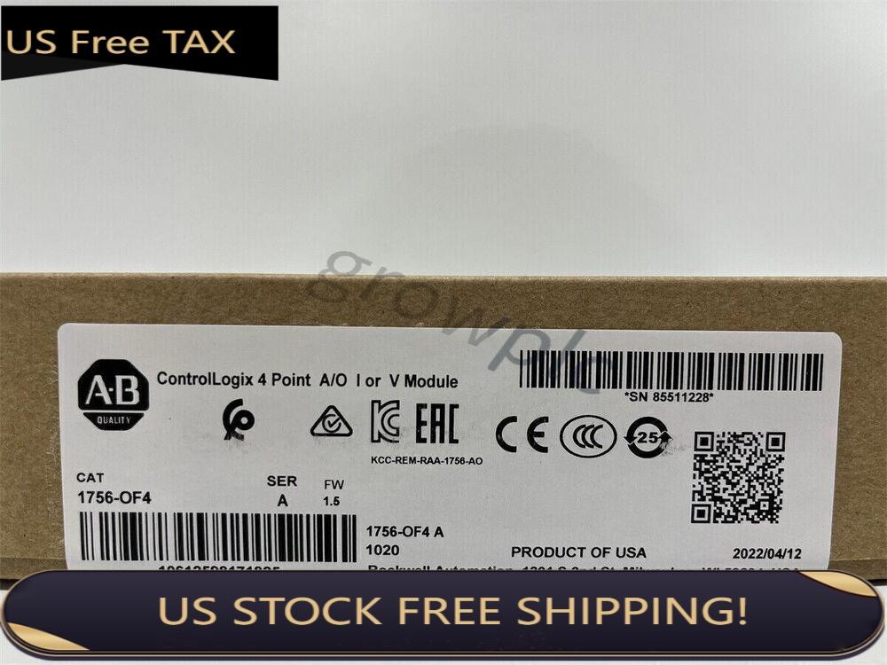 NEW IN BOX Allen Bradley AB 1756-OF4 Ser A ControlLogix 4 Pt A/O I or V Module