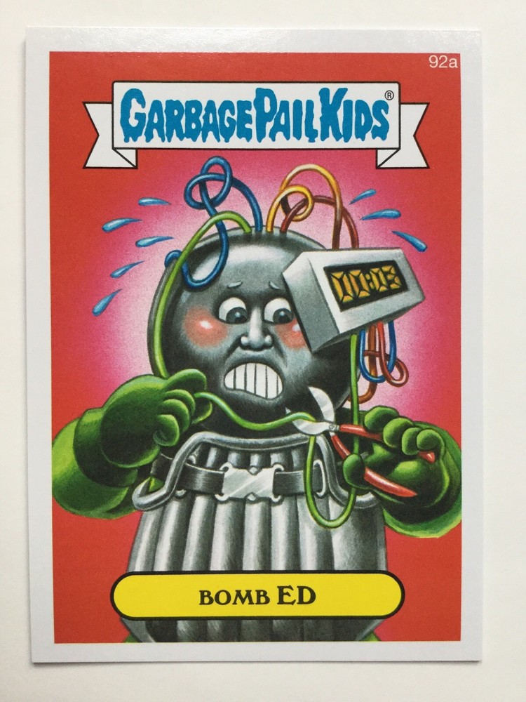 Garbage Pail Kids 2014 Series 2 Topps Sticker 92a Bomb Ed