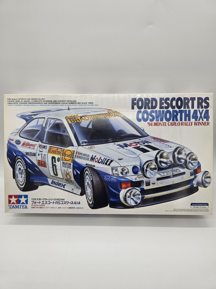 Tamiya Ford Escort RS Cosworth 4X4 '94 Monte Carlo Winner 1/24 Scale Model Kit