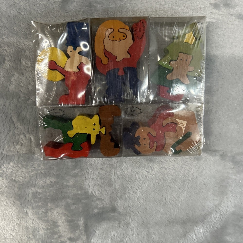 Six Christmas Wooden Puzzles Philip Stahl Inc.