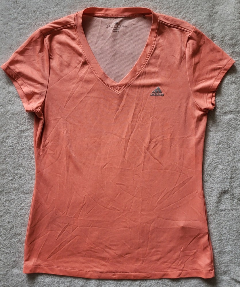 Adidas Climalite Women's  Peach Color Short Sleeve Tee Size M