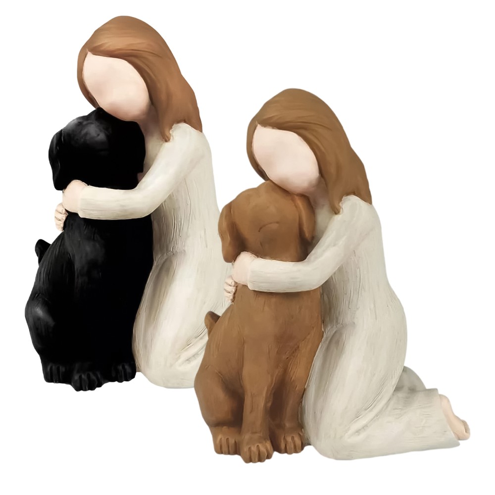 Dog Lovers Figurines Sculpture For Pet Memorial Home Decor Dog Memorial Gifts