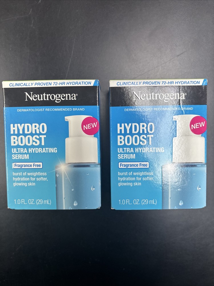 Neutrogena Hydro Boost Hydrating Serum with Hyaluronic Acid 2-Pack 1oz Each