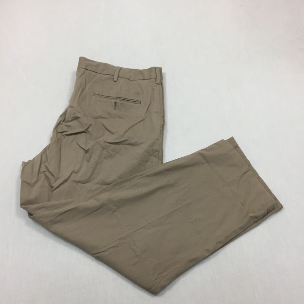 Dockers Mens Straight Fit Beige Chino Cotton Pants 40W 30L