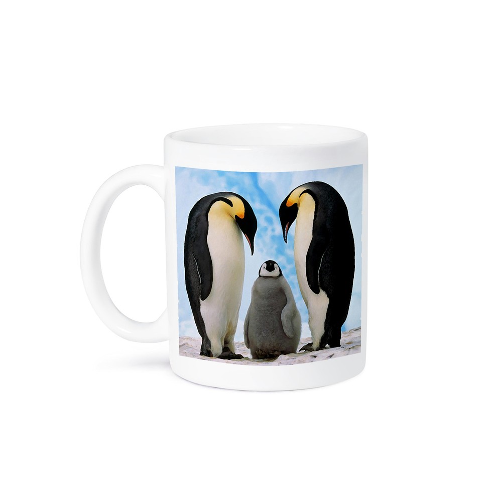 3dRose Emperor Penguin Family Coffee Mug