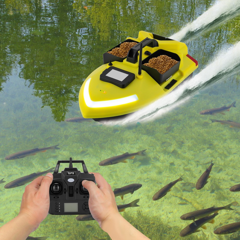GPS Bait Boat with 40-Point Positioning & Remote Control for Fishing