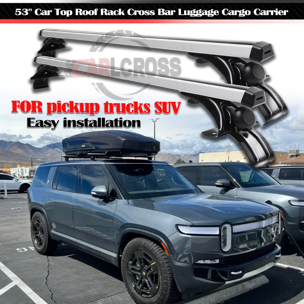 Car Top Roof Rack Cross Bar Luggage Carrier Cargo for Rivian R1T R1S 2022-2024