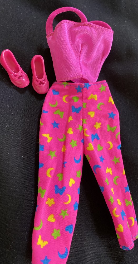 Cute Barbie Original Pink Pants Matching Top shoes