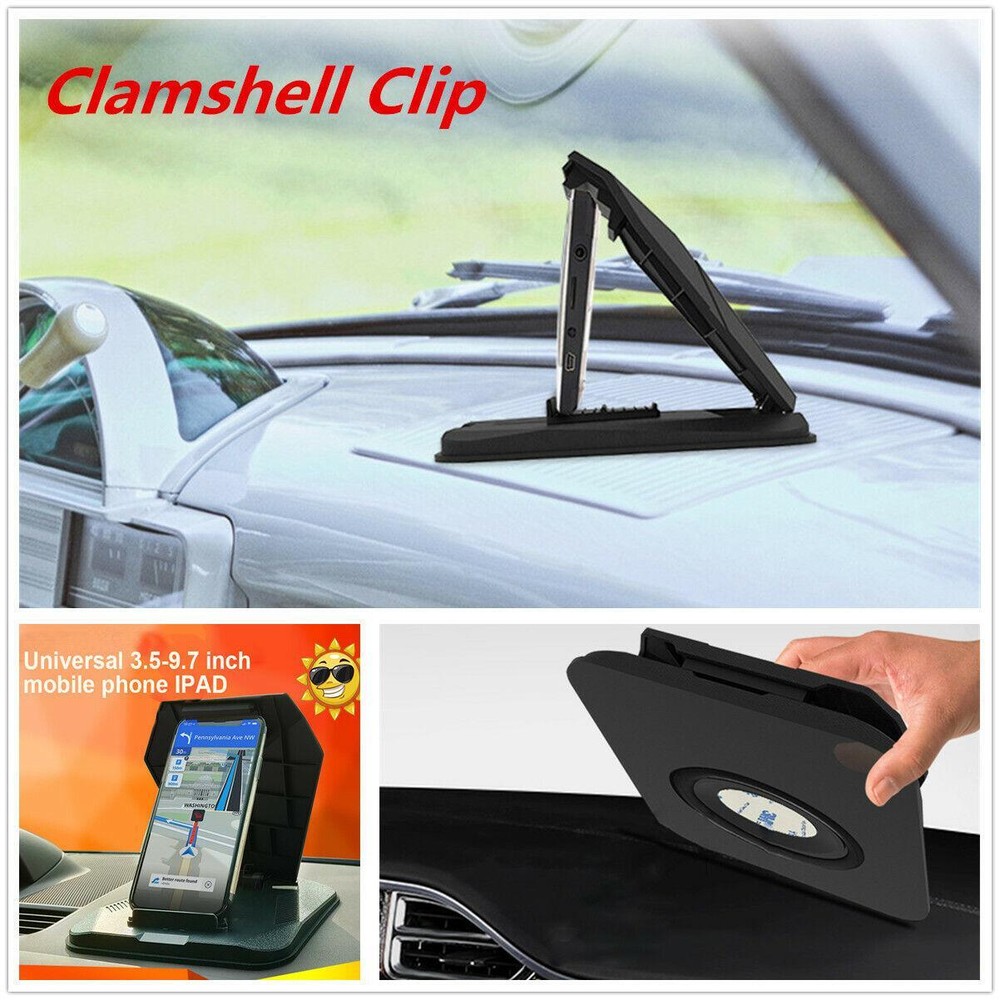Car SUV Dash Tablet Mount Holder Stand Clamshell Clip For 3