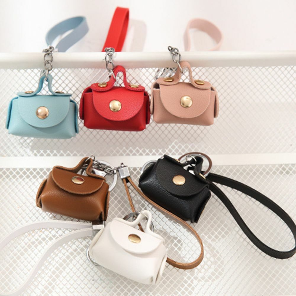 Jewelry Small Collection Small Bag Alloy Leather Keychain Mini Wallet Keyring