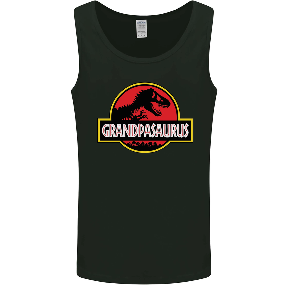Grandpasaurus Funny Grandpa Grandad Mens Vest Tank Top