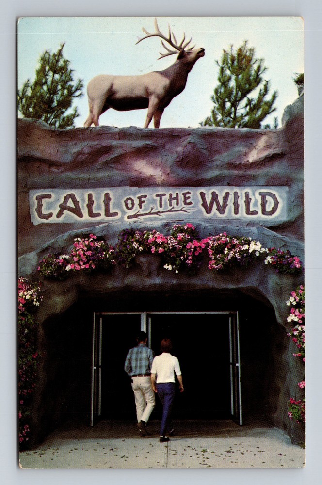 Michigan MI Gaylord Entrance To Call Of The Wild Vintage Postcard Standard PC