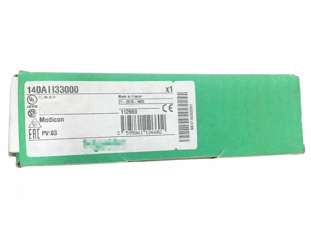 New In Box Schneider 140AII33000 I/O Base Analog Input Module 140-AII-330-00