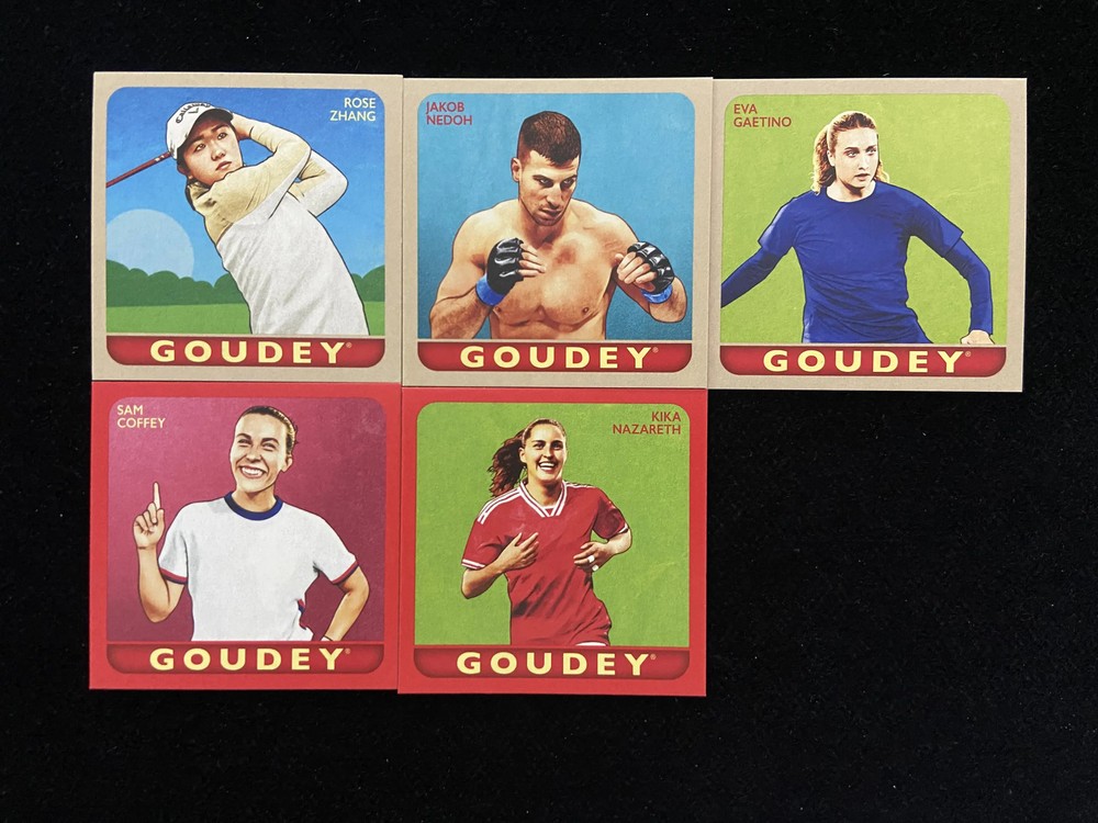 2025 Upper Deck Goodwin Champions Goudey Mini Rose Zhang Sam Coffey Lot*5 myy