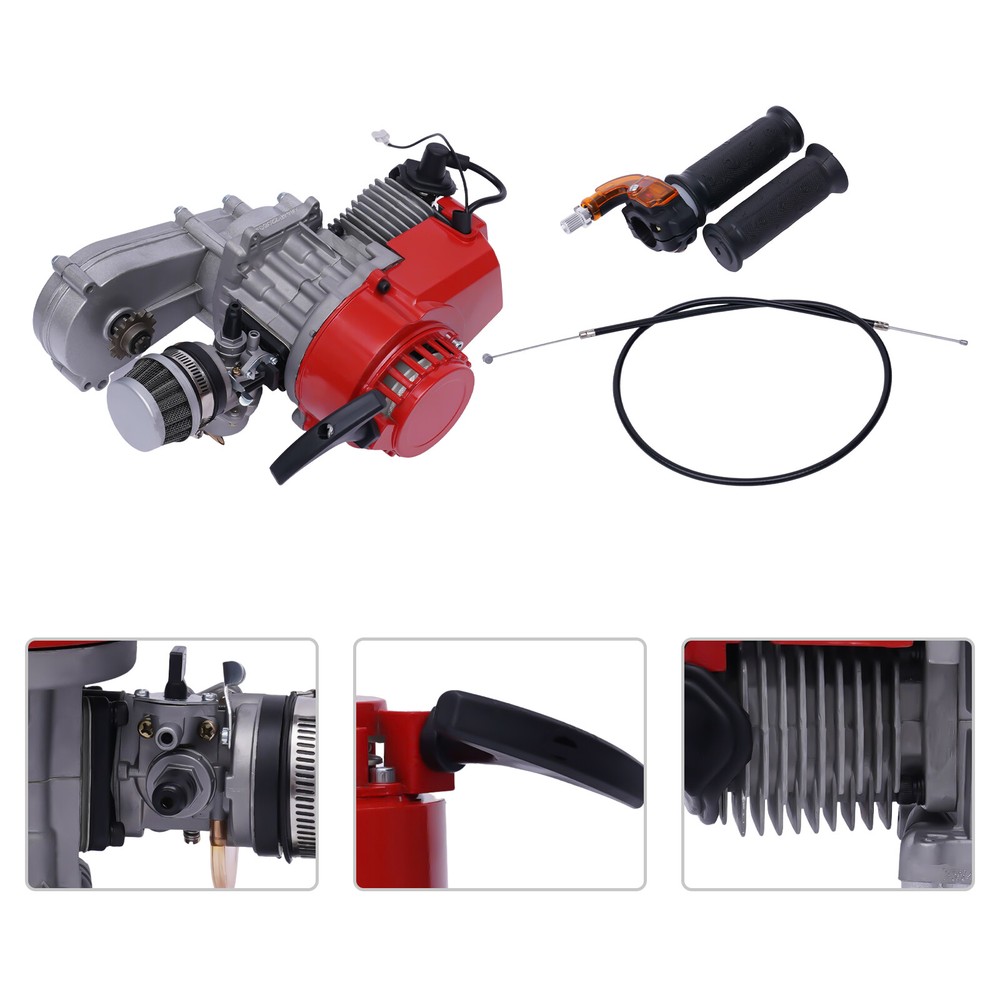 2 Stroke HP Racing Engine Motor 49cc 47cc 50cc Pocket/Quad/Dirt Bike Pull Start