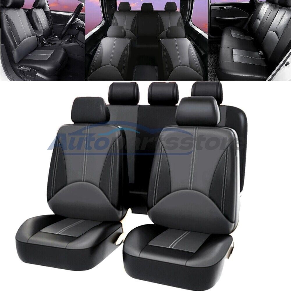 For Hyundai Elantra Car Seat Cover Full Set Leather 5-Seat Front Rear Protector