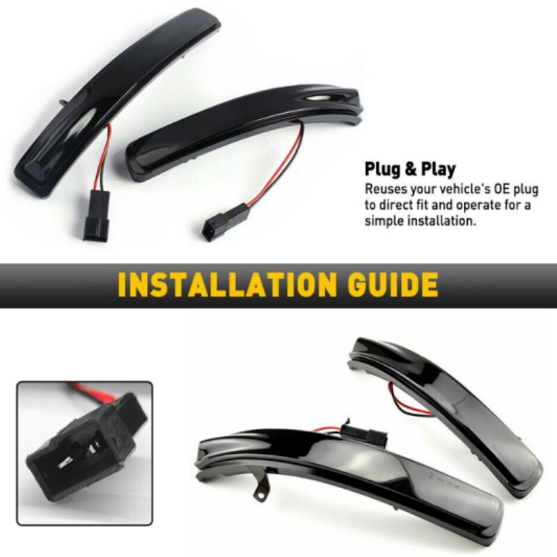 New Rear Mirror LED Dynamic Turn Signal Light For Ford Explorer 2011-2019