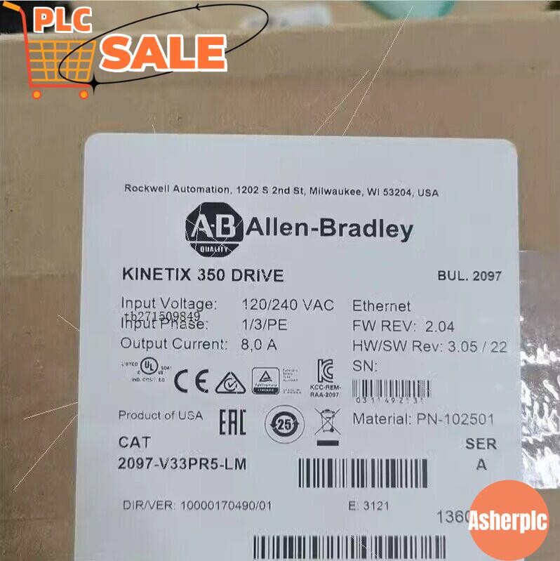 AB 2097-V33PR5-LM AB Kinetix 350 2.0kW Servo Drive Fast Shipping 2097V33PR5LM