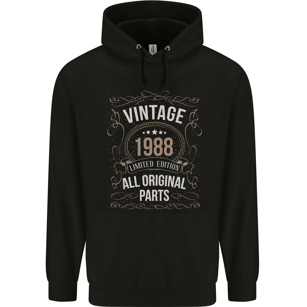 37th Birthday Limited Edition 1988 Mens 80% Cotton Hoodie