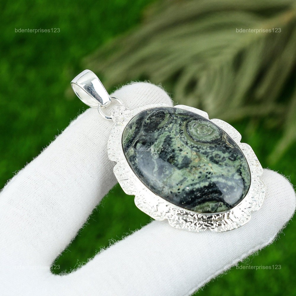 Mothers Day Kambaba Jasper Artisan Pendant in 925 Sterling Silver-image