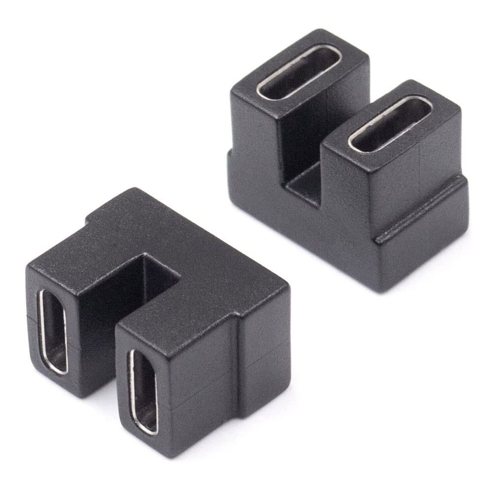 USB4 U-Shape Female to Female Type C Adapter 40Gbps Coupler