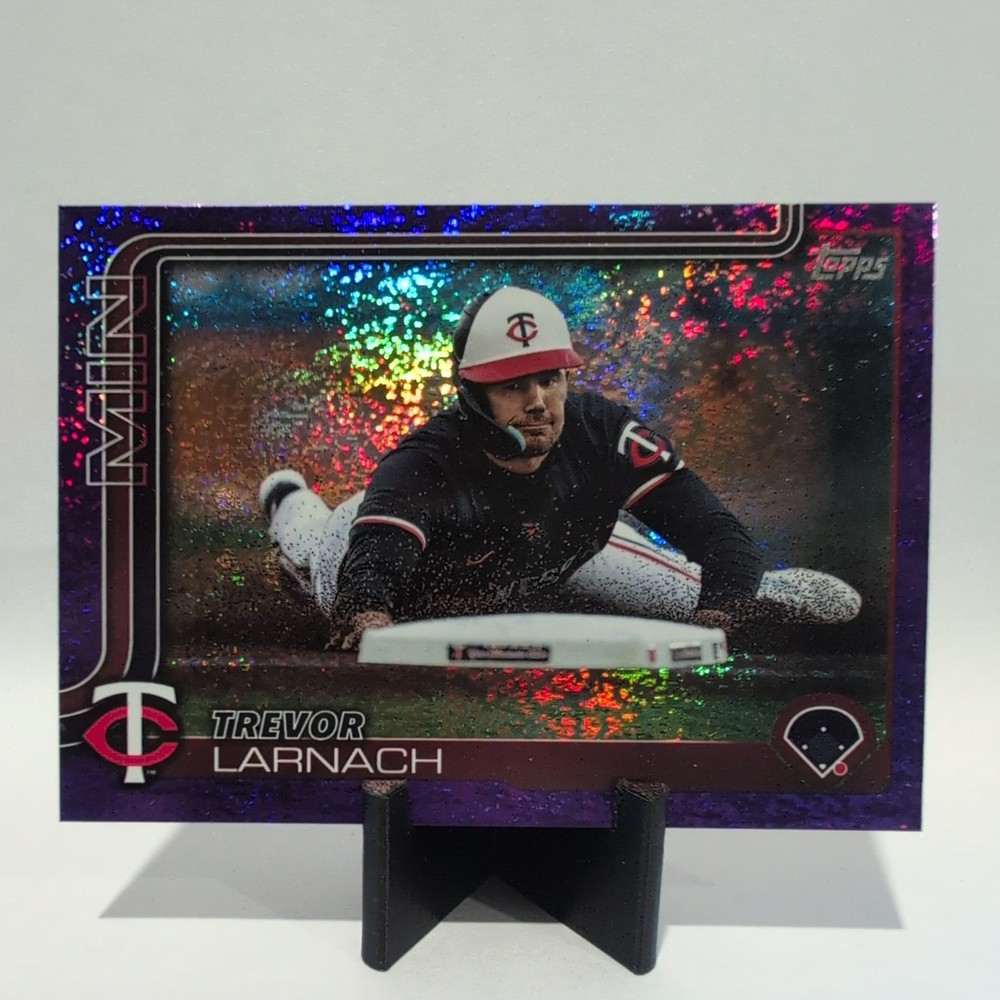 2025 Topps Series 1 Trevor Larnach Purple Foil Parallel /250 #279 Minnesota Twins