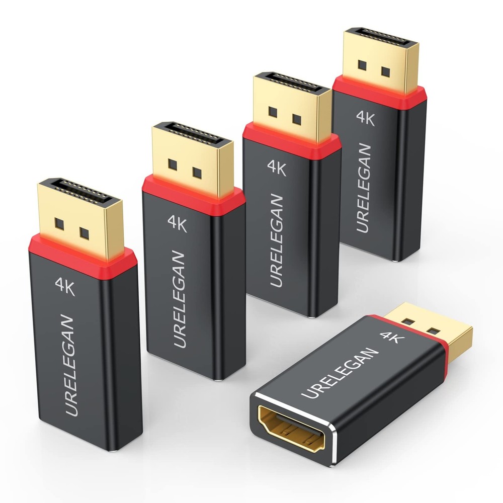 5-Pack DisplayPort to HDMI Adapter for 4K UHD, DP to HDMI Converter (Not USB)