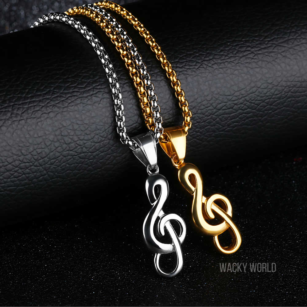 Silver Musical Note Necklace Music Note Necklace Music Symbol Necklace NEW!
