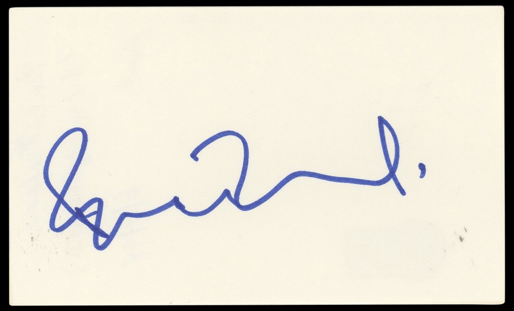 Paul Weiland Authentic Signed 3x5 Index Card Autographed BAS #BP50623