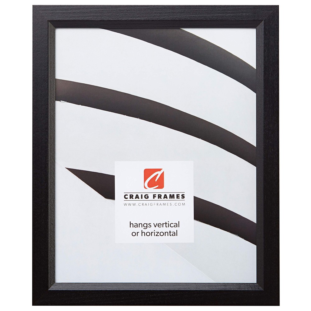 7171610BK 4x6 Wood Grain Photo Frame with 0.825-Inch Solid Border