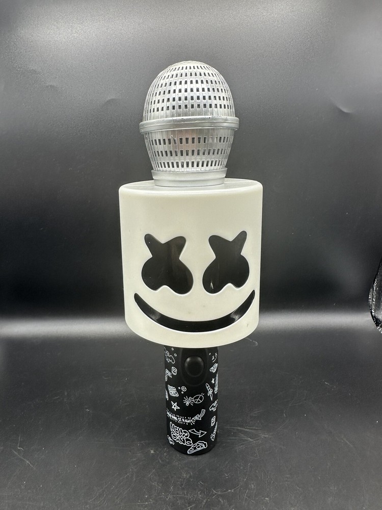 DJ Marshmello Luminous LED Microphone Halloween Costume Music Accessory Light Up