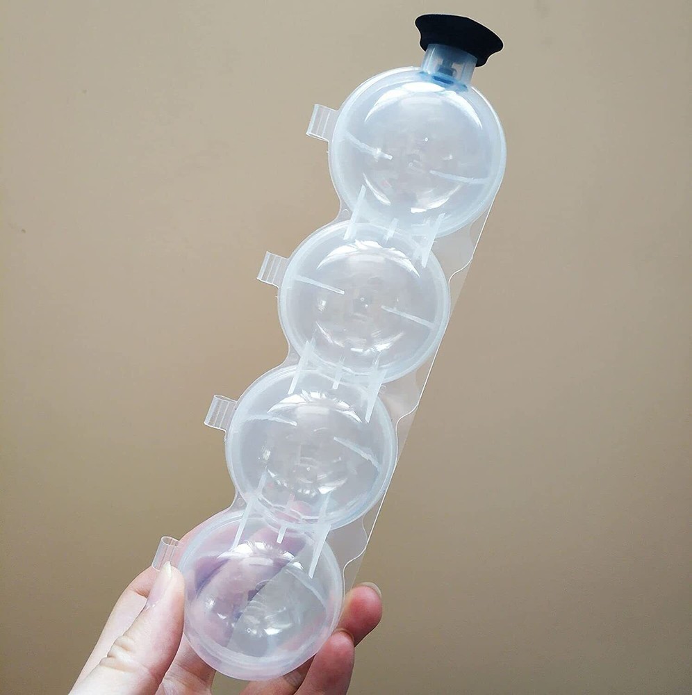 4 Hole Ice Cube Makers Round Ice Hockey Mold Ball Ice Mould Bar Party Kitchen