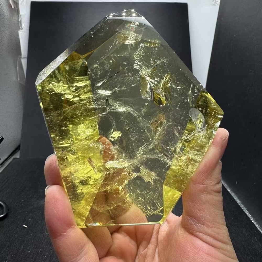 Rare Natural Citrine Quartz Clear Crystal Mineral Specimen Healing 450g